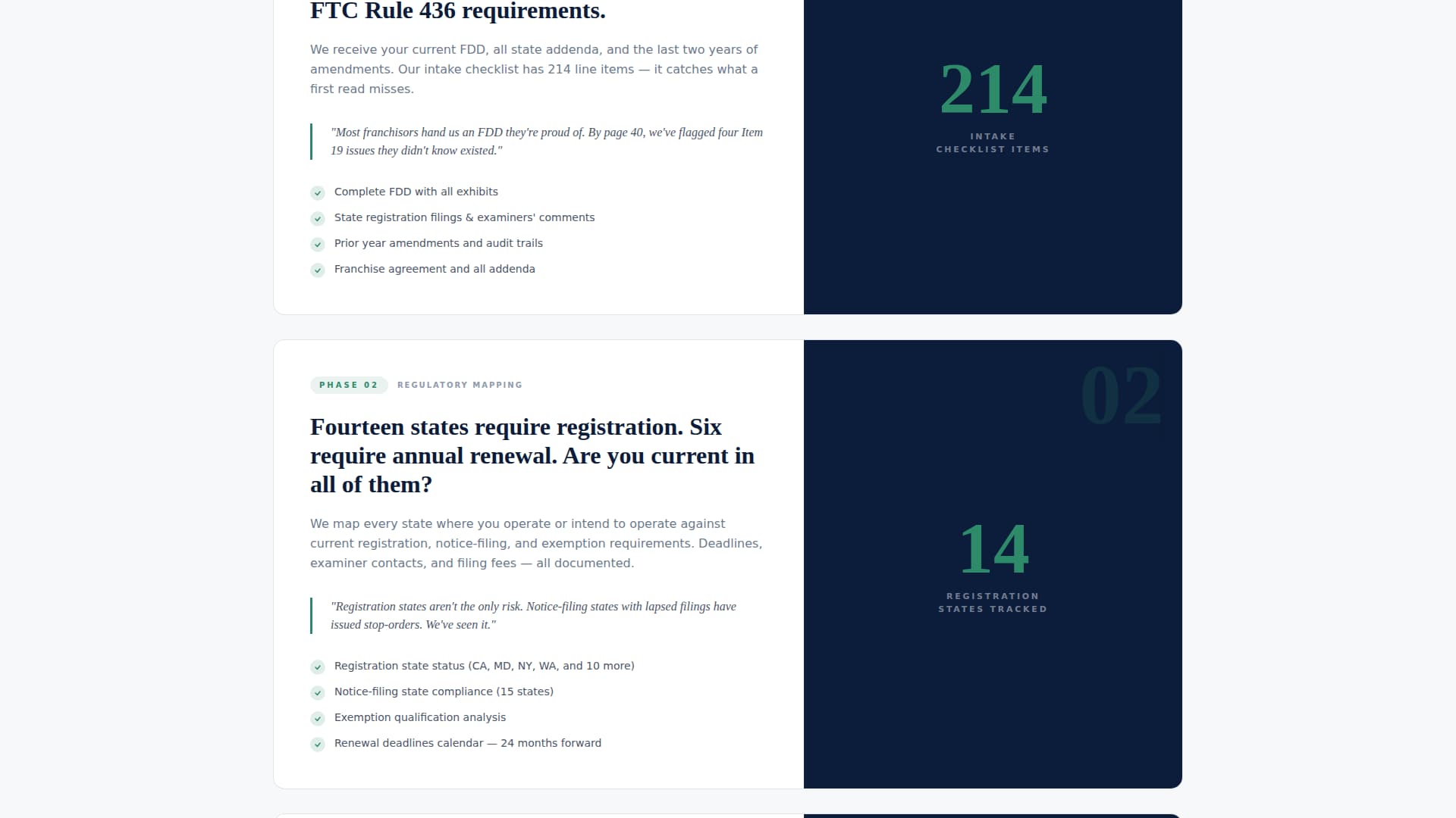 Franchise Consulting Booking Website Template