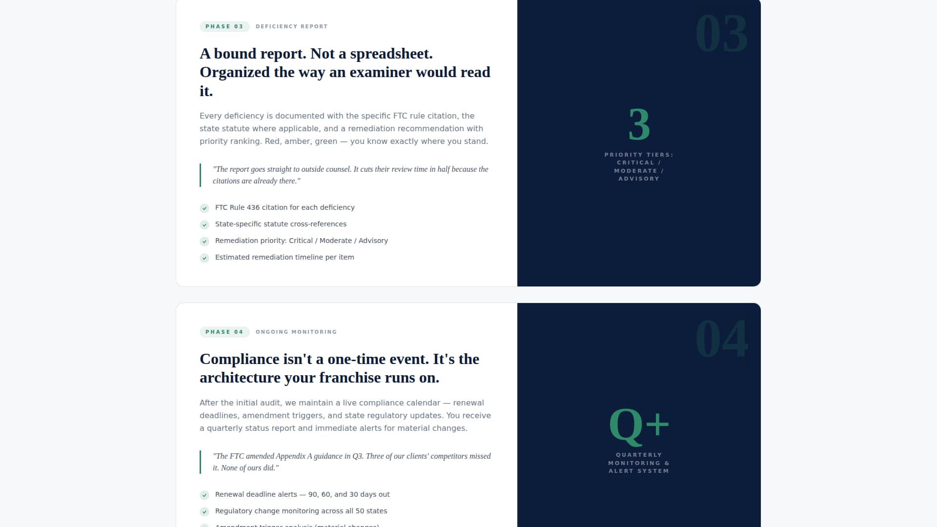 Franchise Consulting Booking Website Template