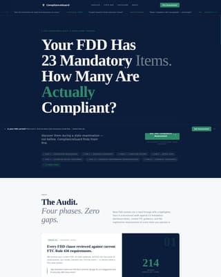 Franchise Consulting Booking Website Template