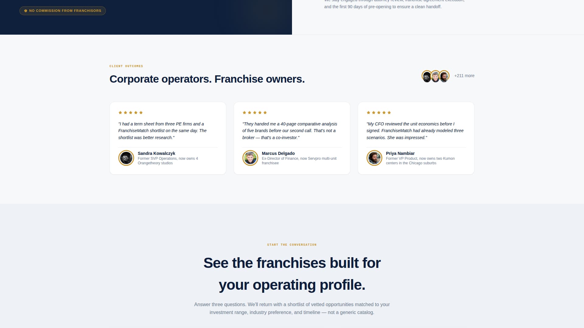 Franchise Consulting Reviews Website Template