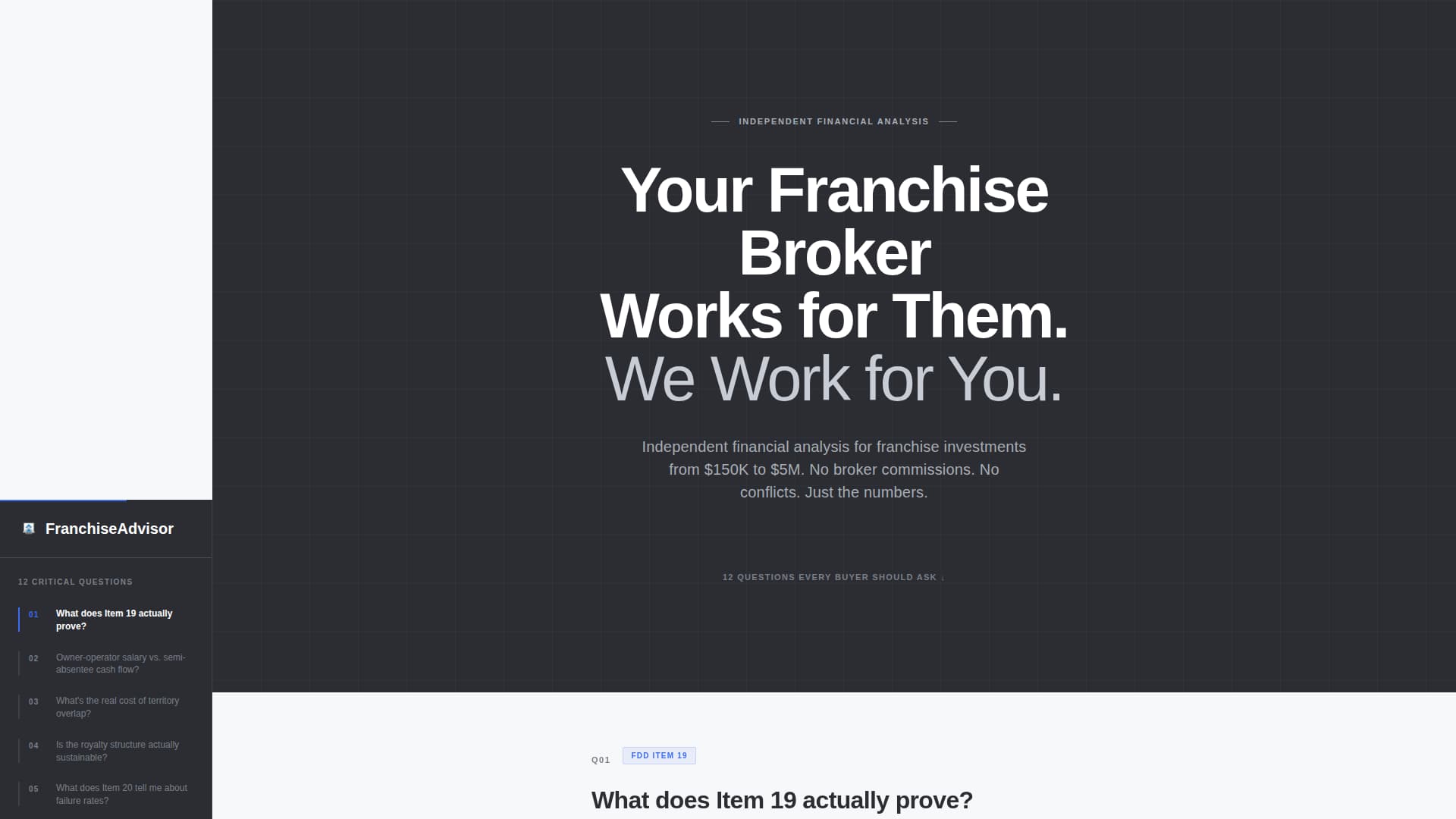 Franchise Consulting Professional Website Template