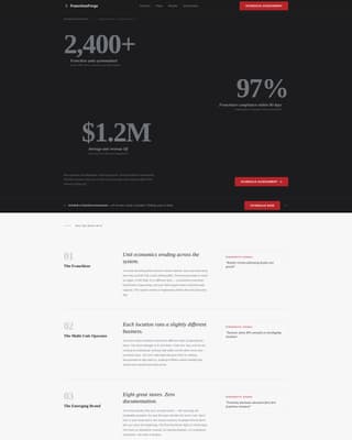 Franchise Consulting Specialist Booking Website Template