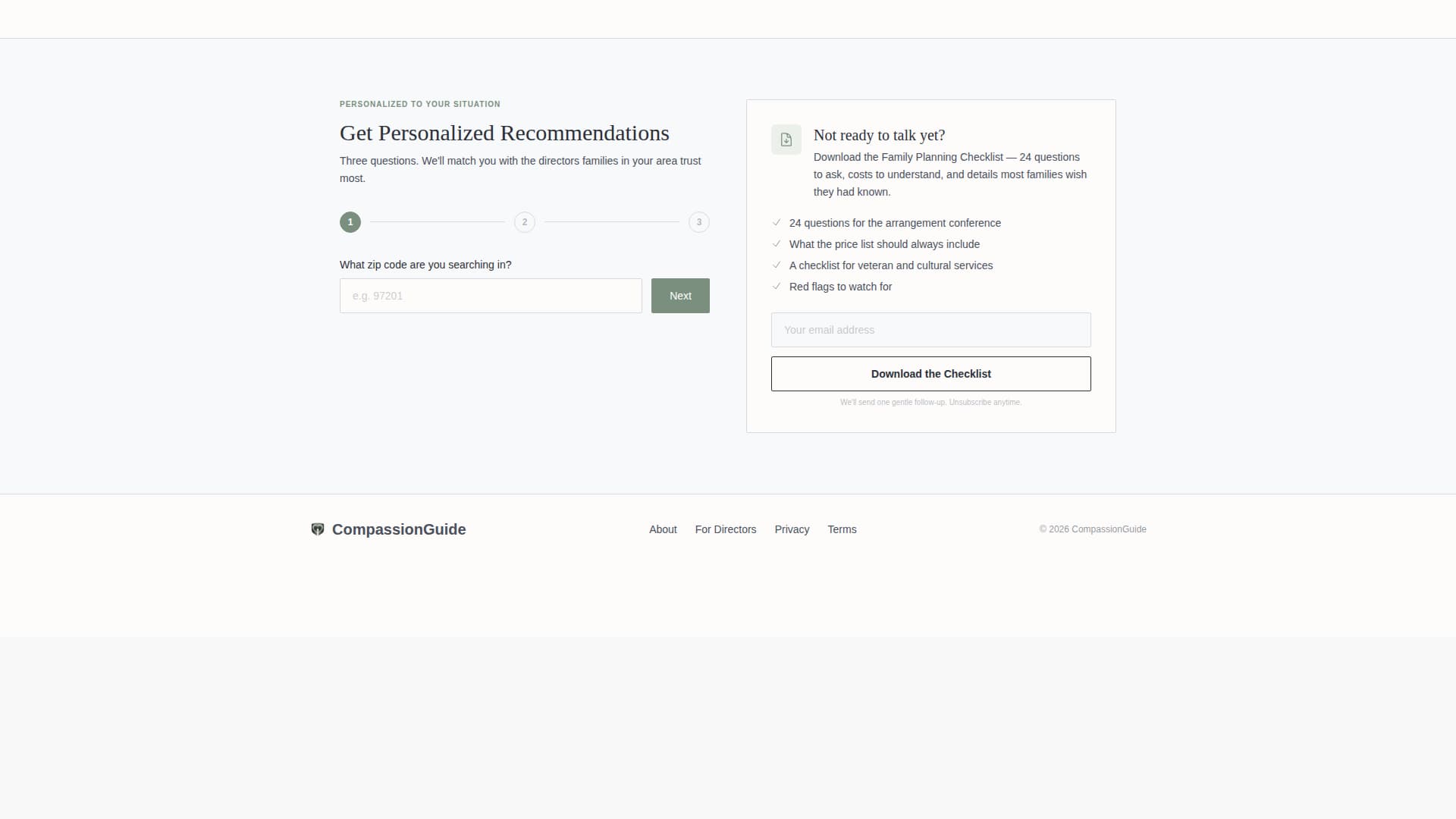 Funeral Director Reviews Website Template