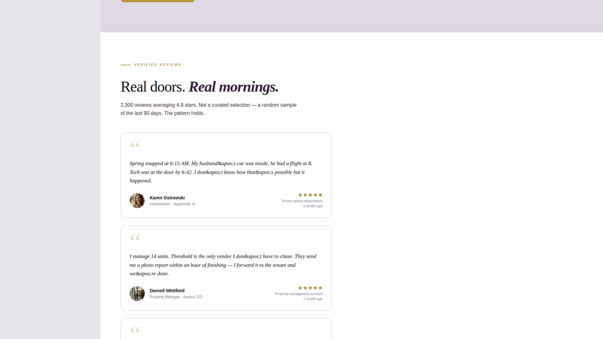 Garage Door Repair Marketing Professional Website Template