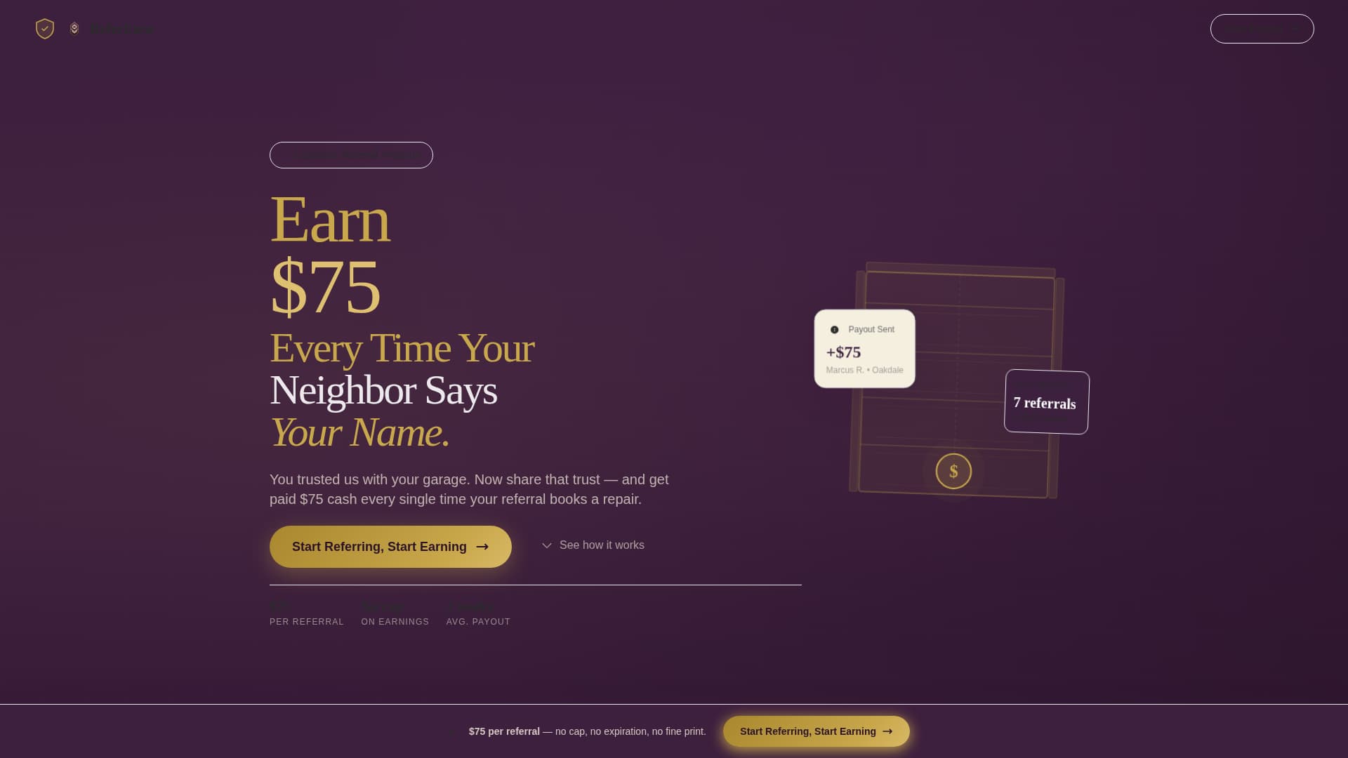 Garage Door Repair Marketing Reviews Website Template