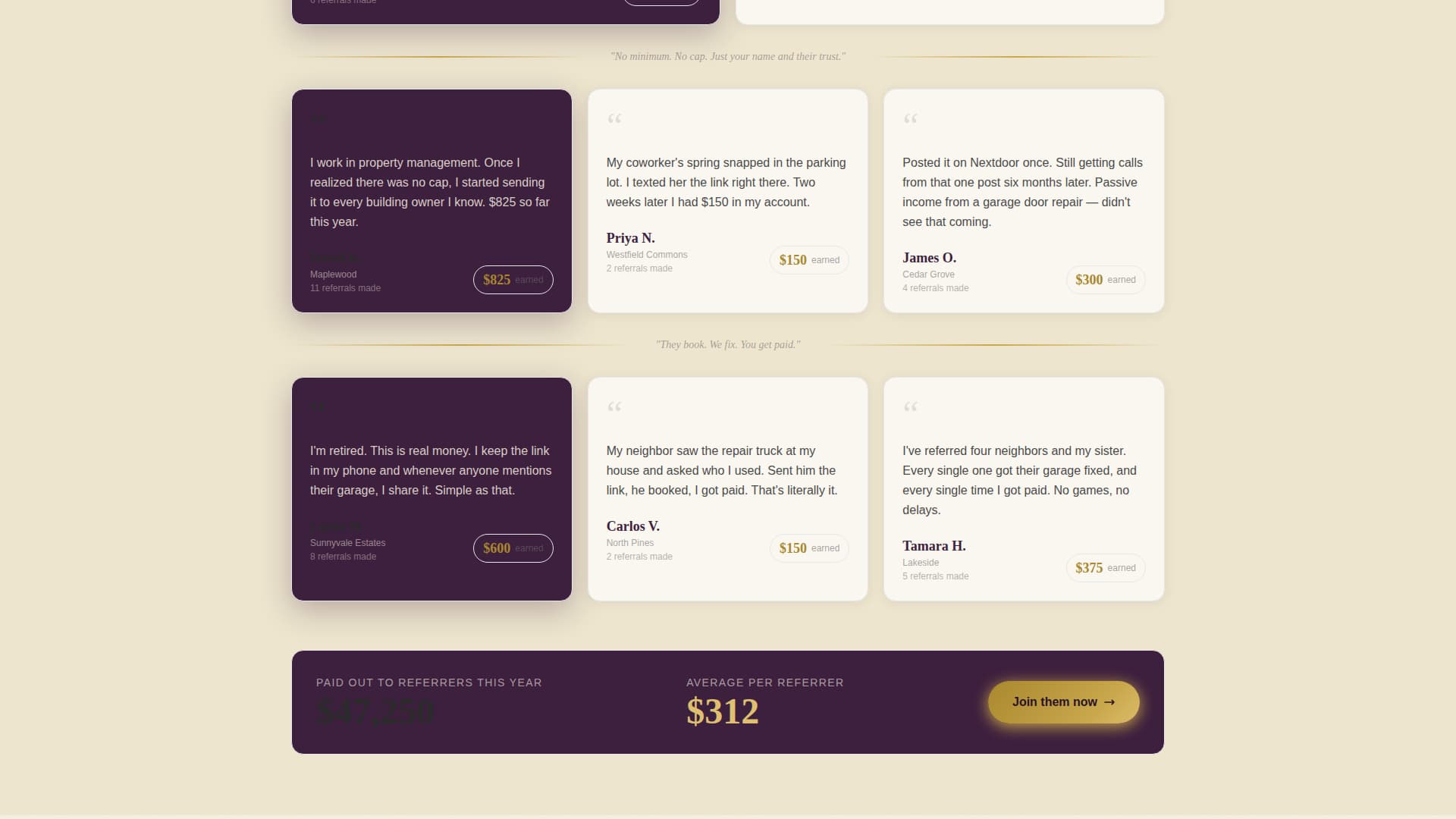 Garage Door Repair Marketing Reviews Website Template