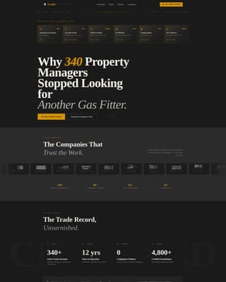 Gas Fitter Business Reviews Website Template