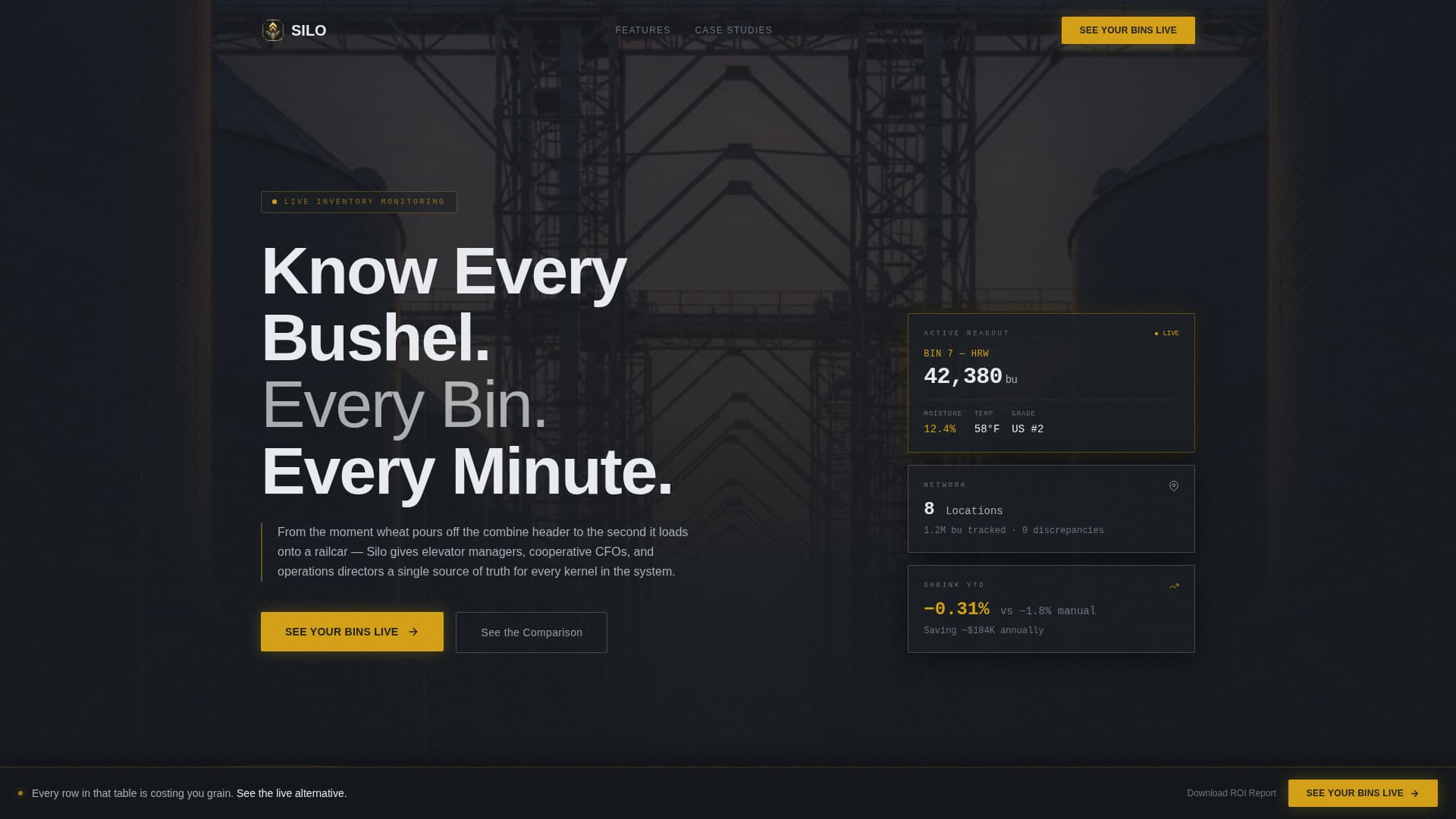 Silo - Precision Agriculture Landing Page Template