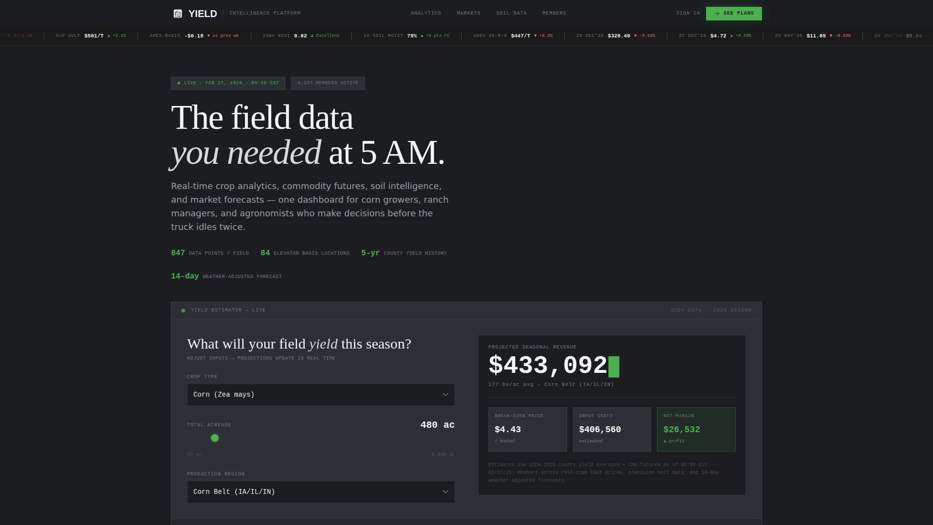 Agriculture Digital Presence Pricing Website Template
