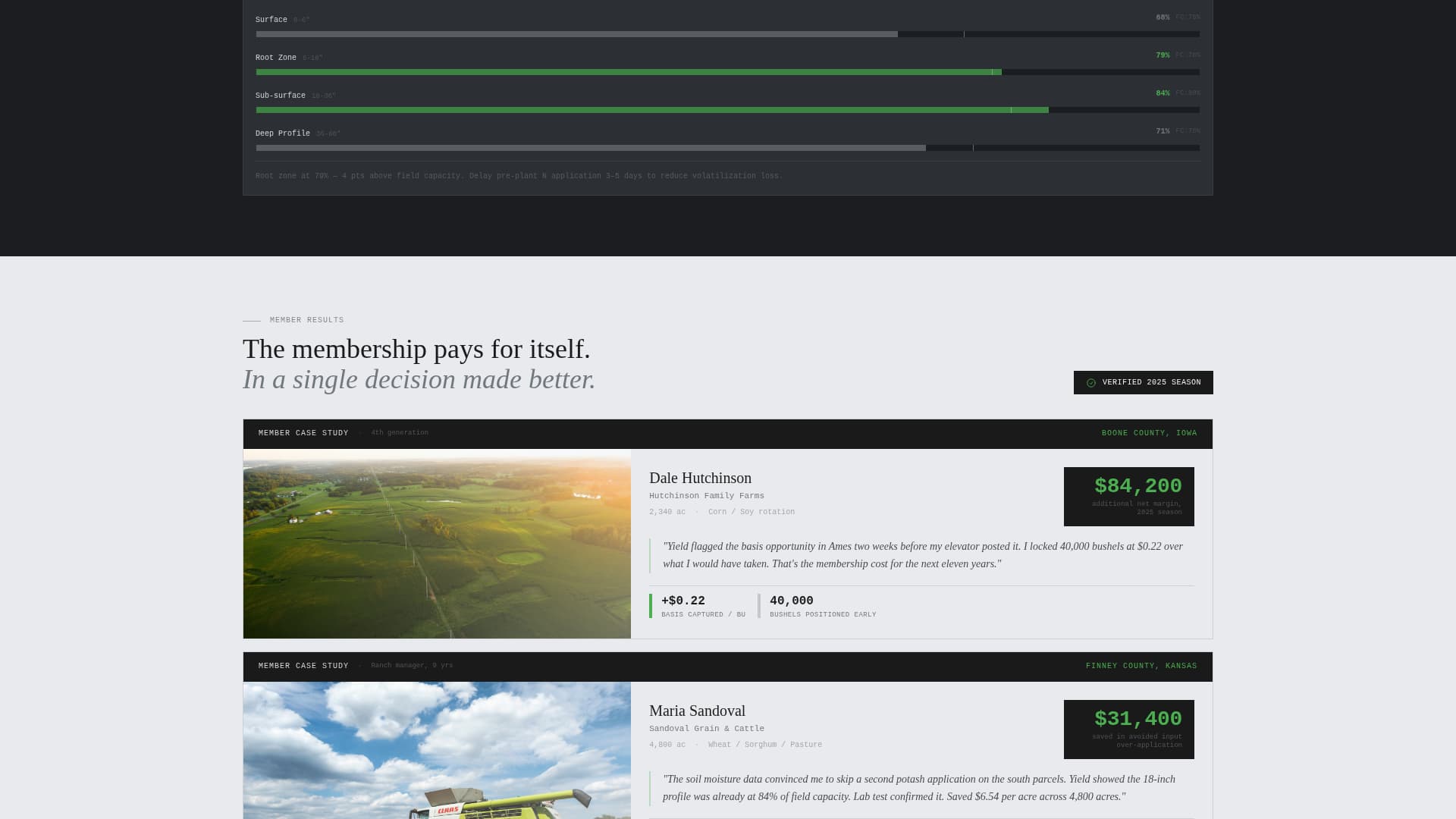 Agriculture Digital Presence Pricing Website Template