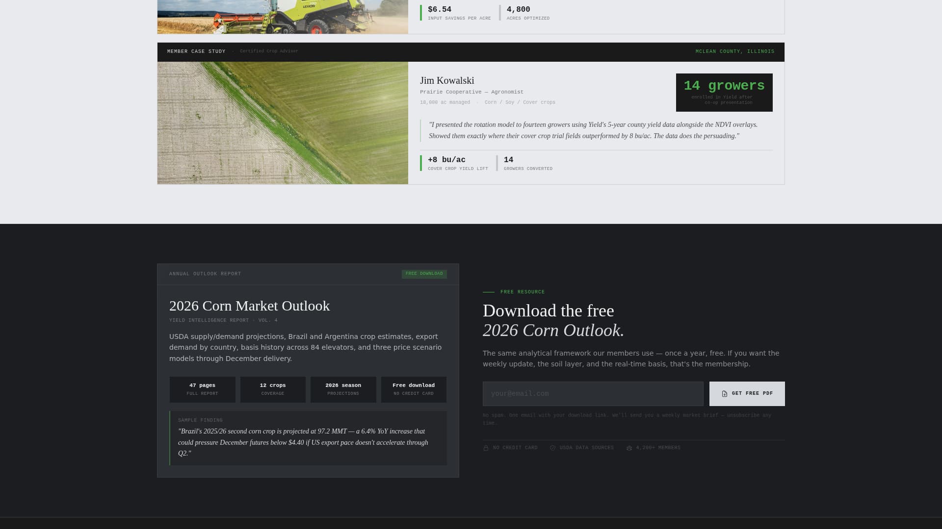 Agriculture Digital Presence Pricing Website Template