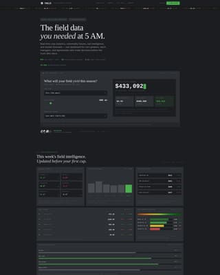 Agriculture Digital Presence Pricing Website Template