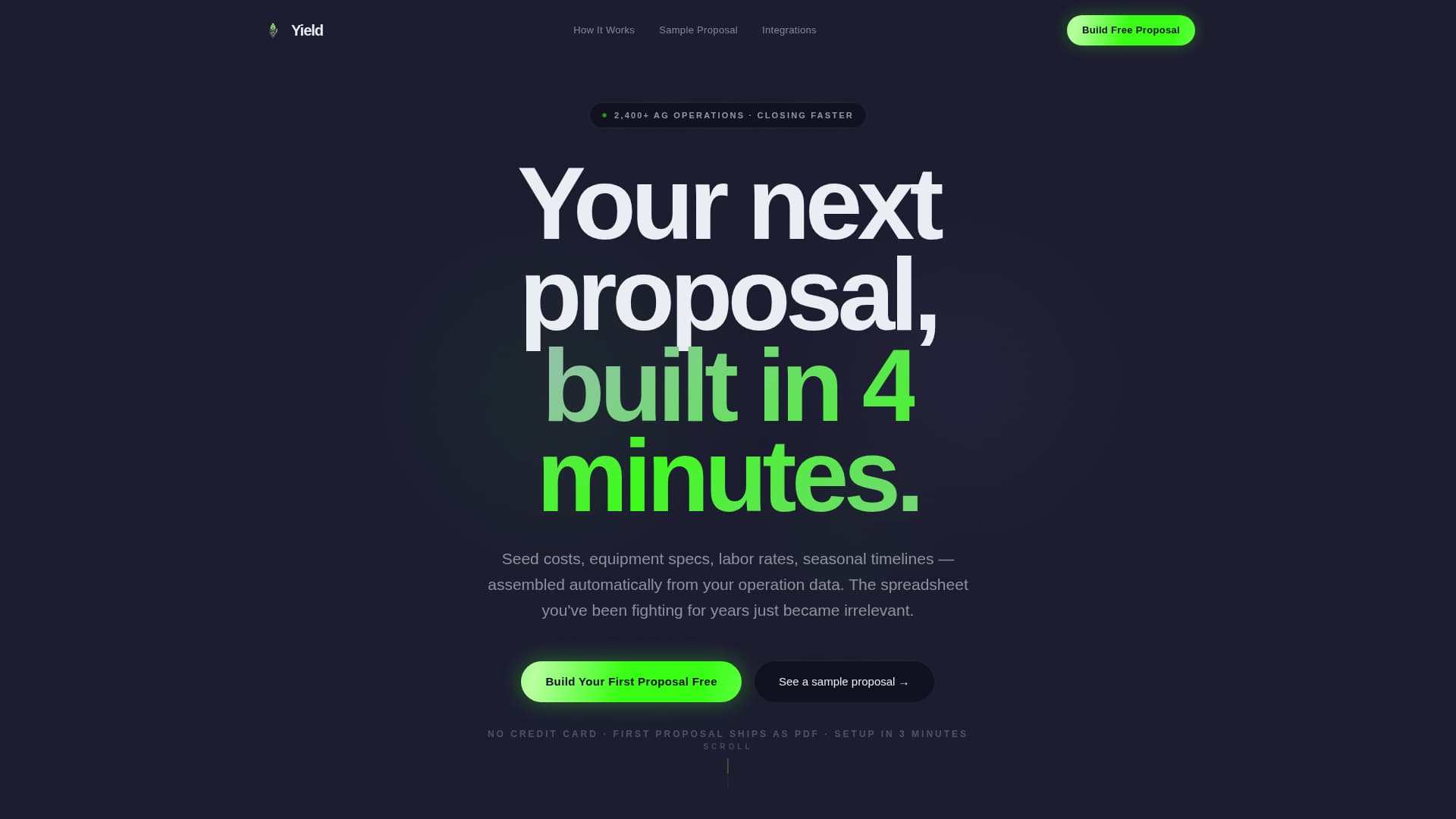 Yield - Instant Agriculture Landing Page Template