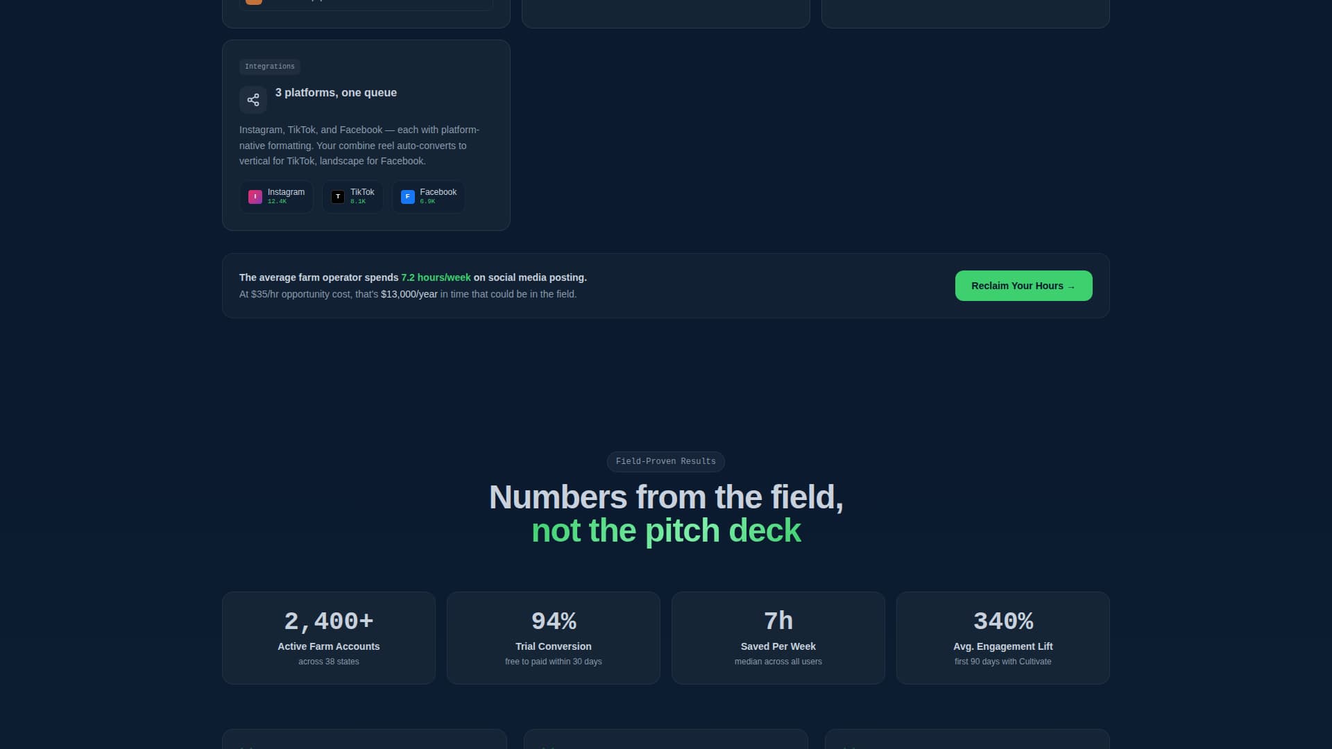 Agriculture Software Cost Calculator Website Template