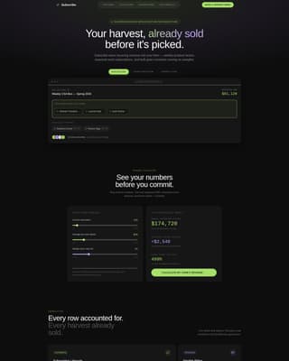 Subscribe - Powerful Agriculture Landing Page Template