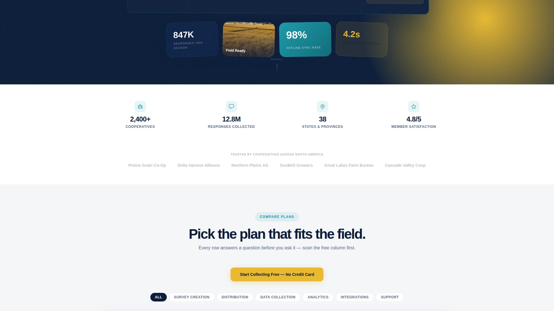 Agripulse - Powerful Agriculture Survey Landing Page Template