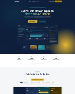 Agripulse - Powerful Agriculture Survey Landing Page Template