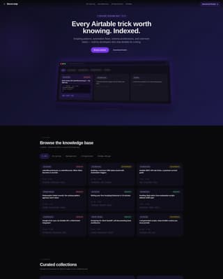 No-Code Platform Documentation Directory Website Template