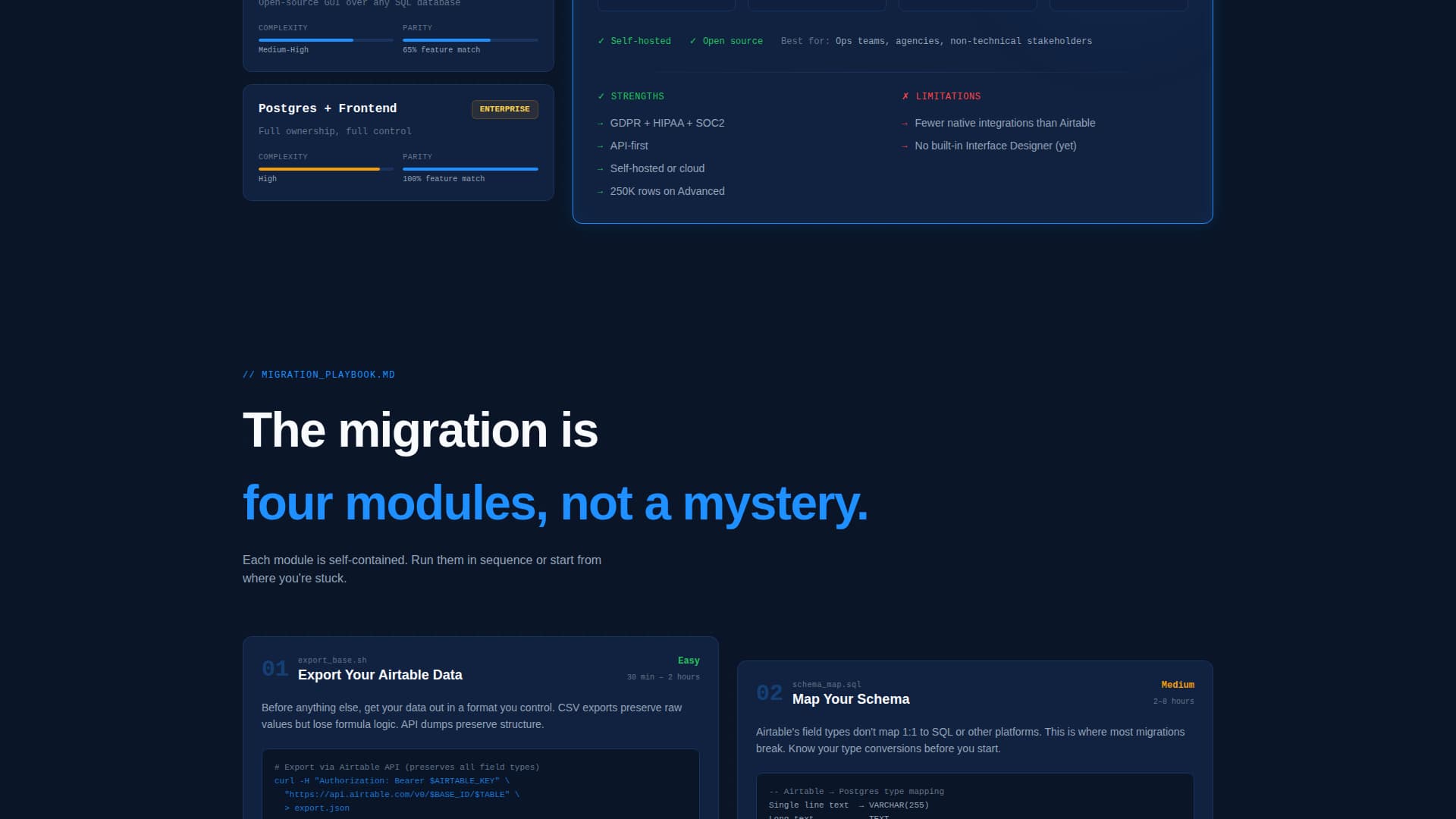 No-Code Platform Documentation Cost Calculator Website Template