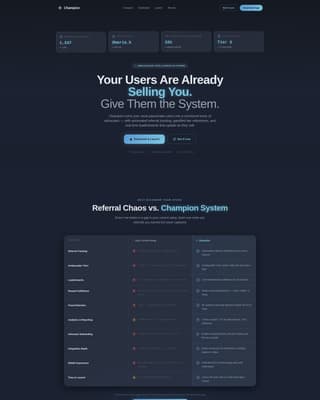 Champion - Powerful Ambassador Landing Page Template