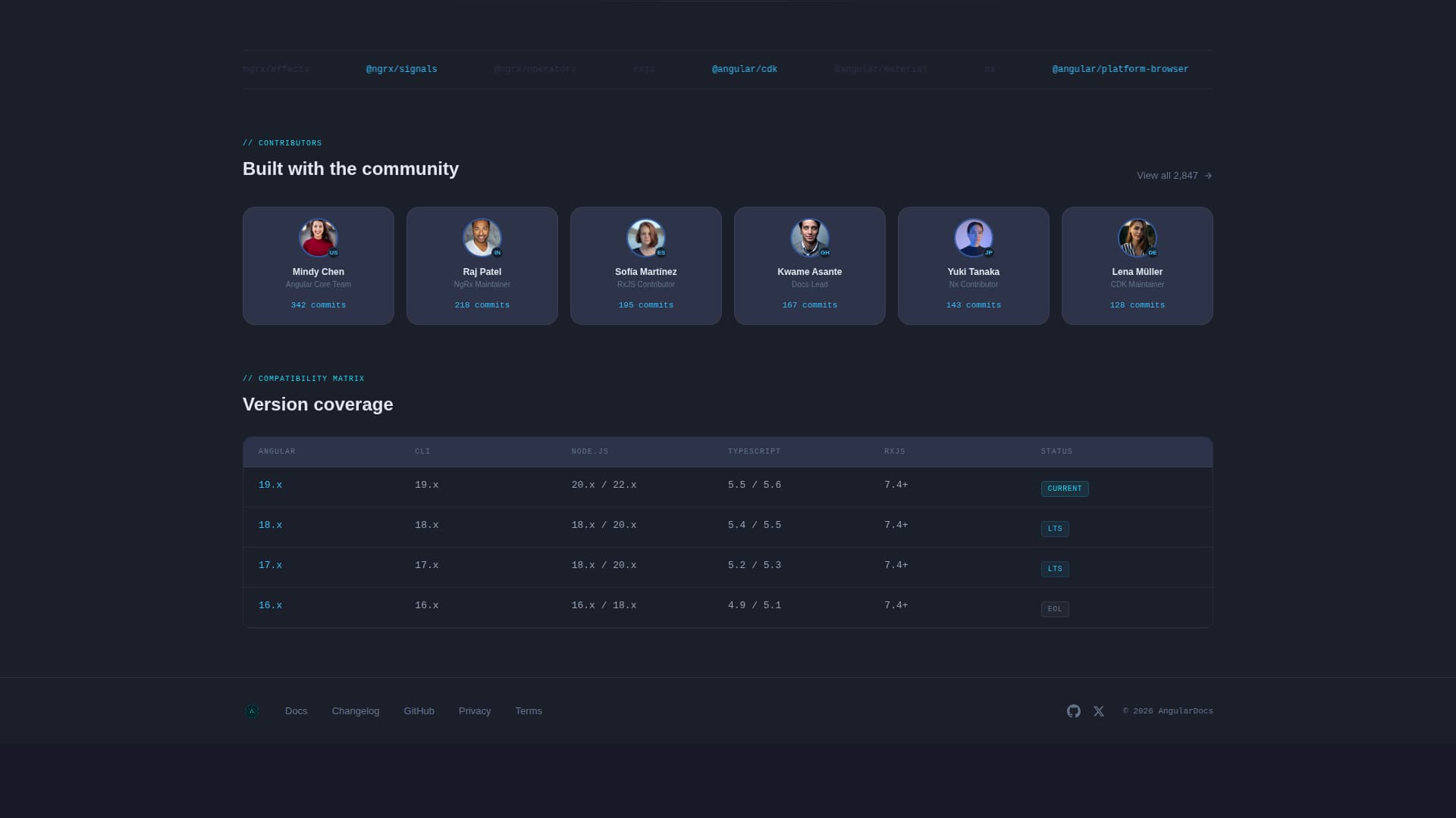 Angular - Powerful API Reference Landing Page Template