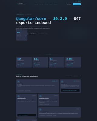 Angular - Powerful API Reference Landing Page Template