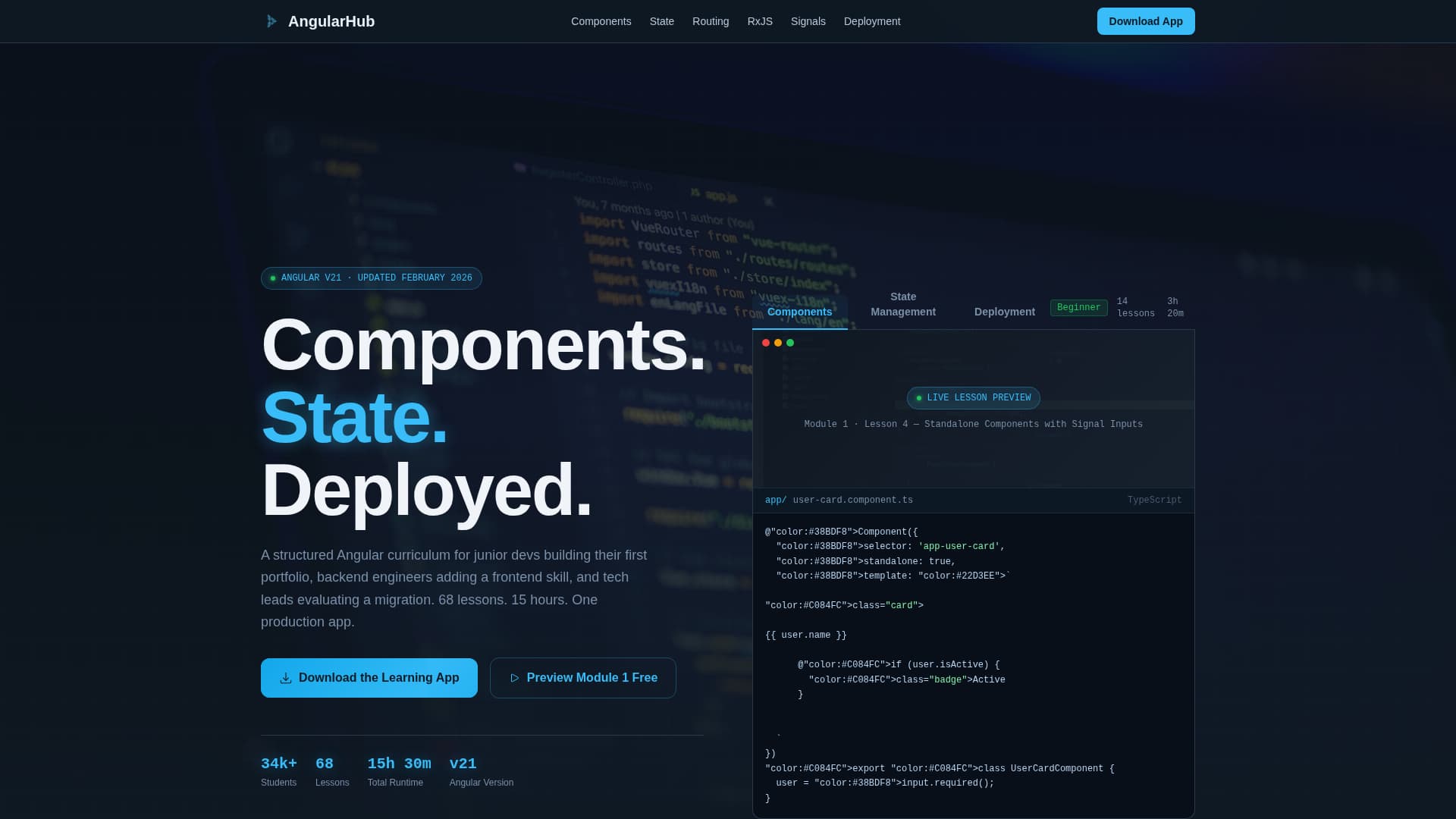 Angular - High-Converting Video Landing Page Template