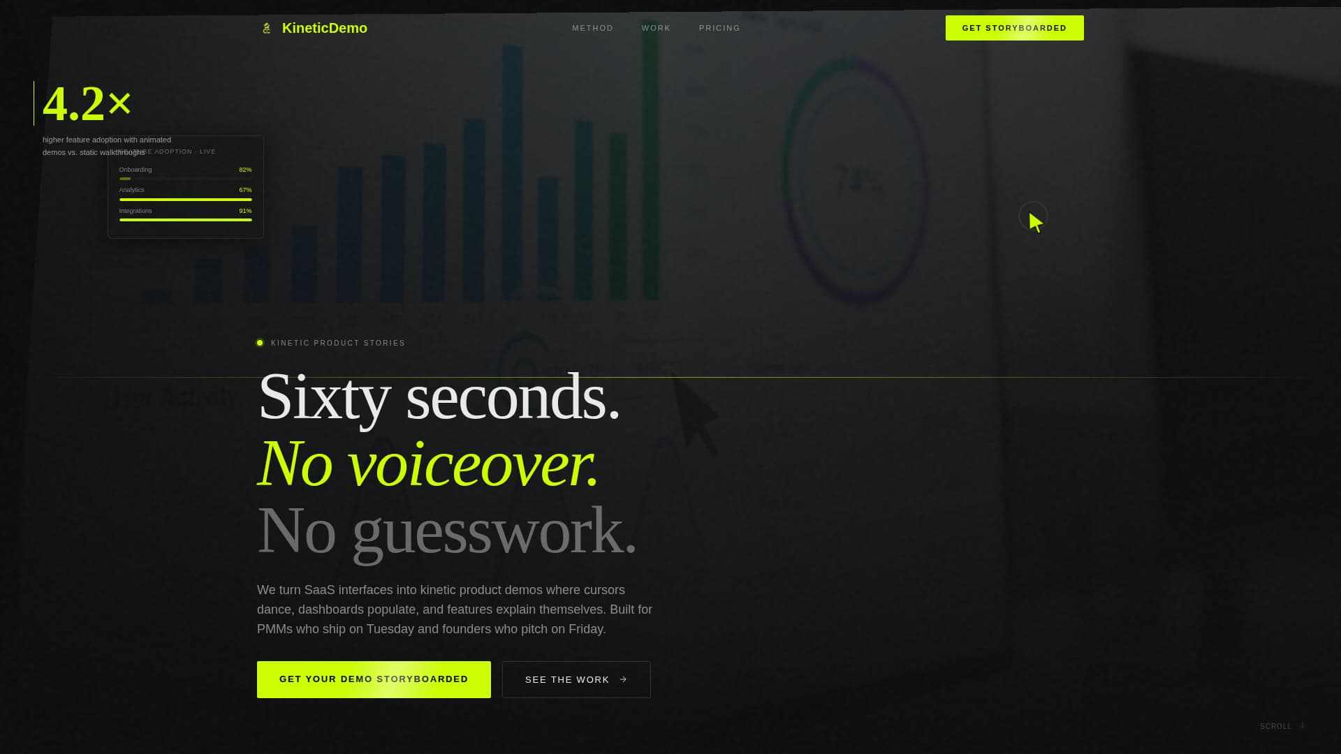 Kinetic - Powerful Demo Landing Page Template