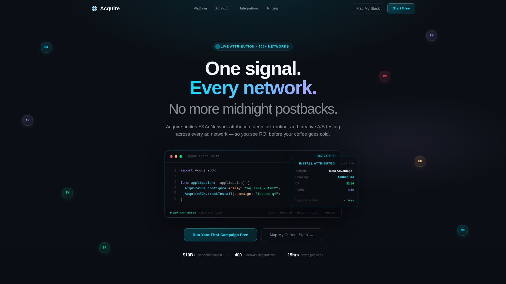 Acquire - Powerful App Marketing Landing Page Template
