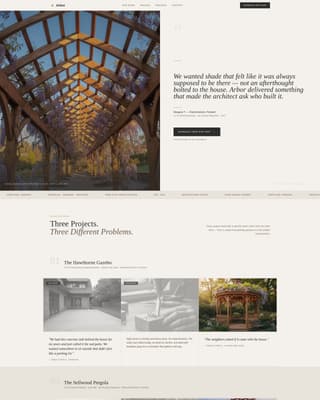 Arbor - Elegant Pergola Landing Page Template