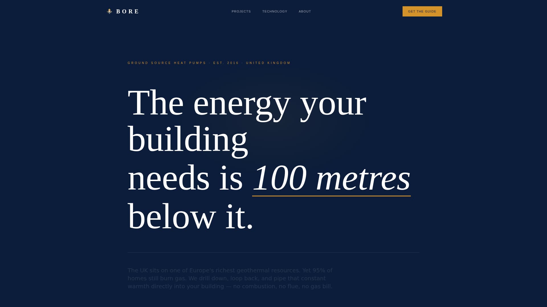 Geothermal Installer Business Booking Website Template