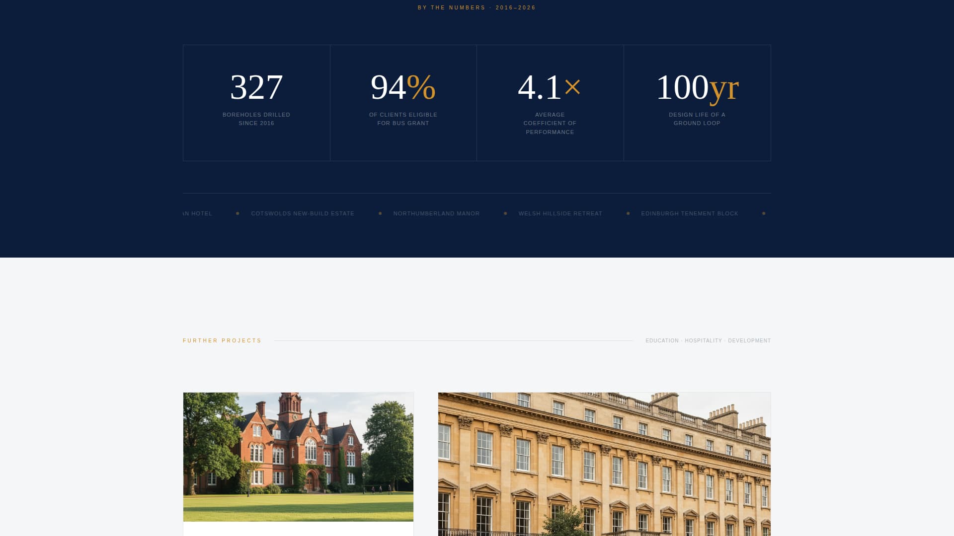 Geothermal Installer Business Booking Website Template