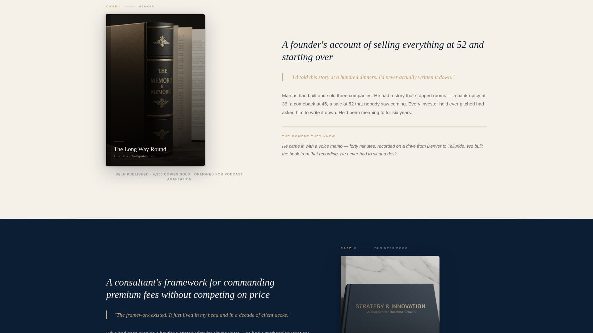 Ghostwriter Booking Website Template