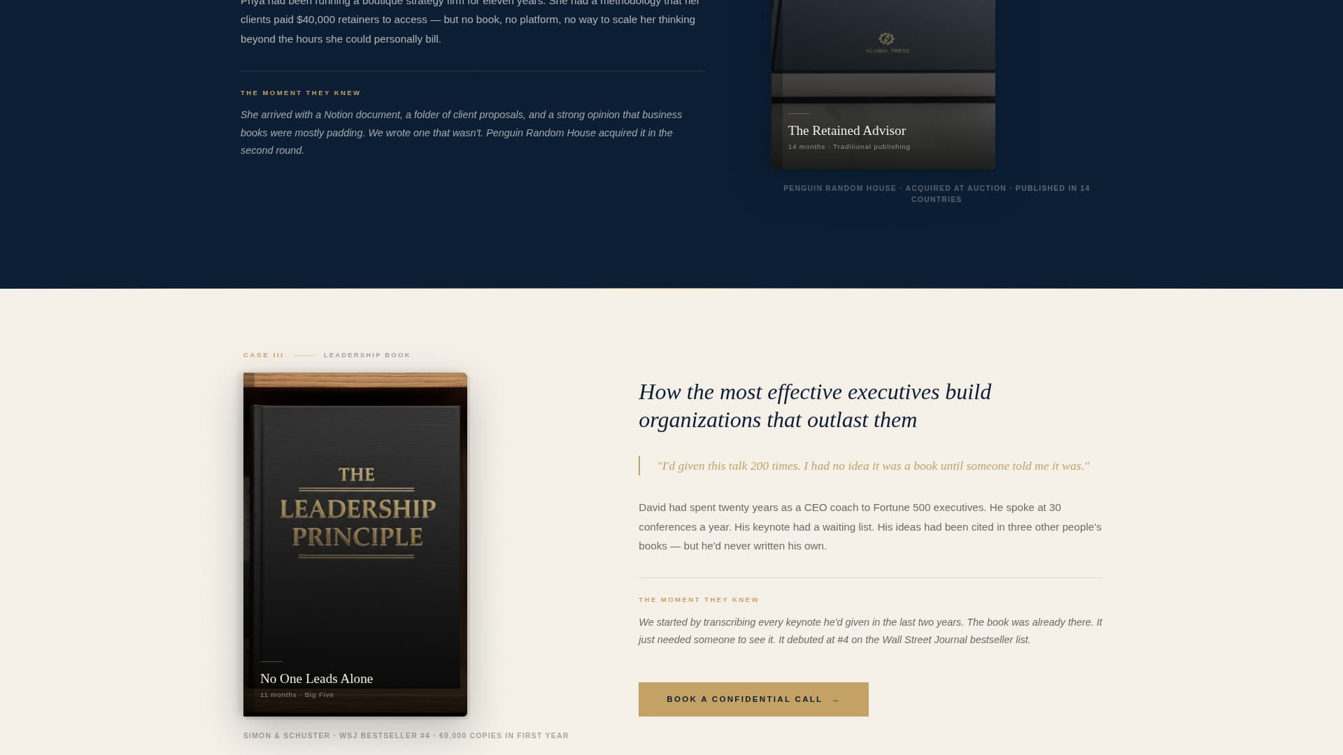 Ghostwriter Booking Website Template