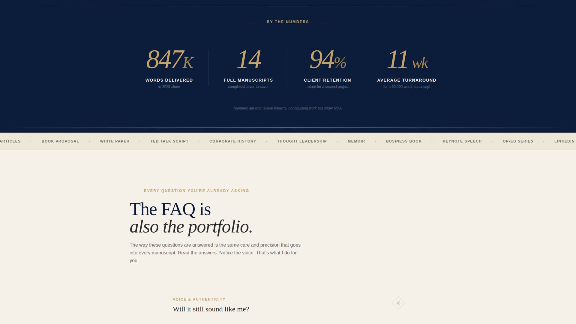 Ghostpen - Authoritative Ghostwriter Landing Page Template