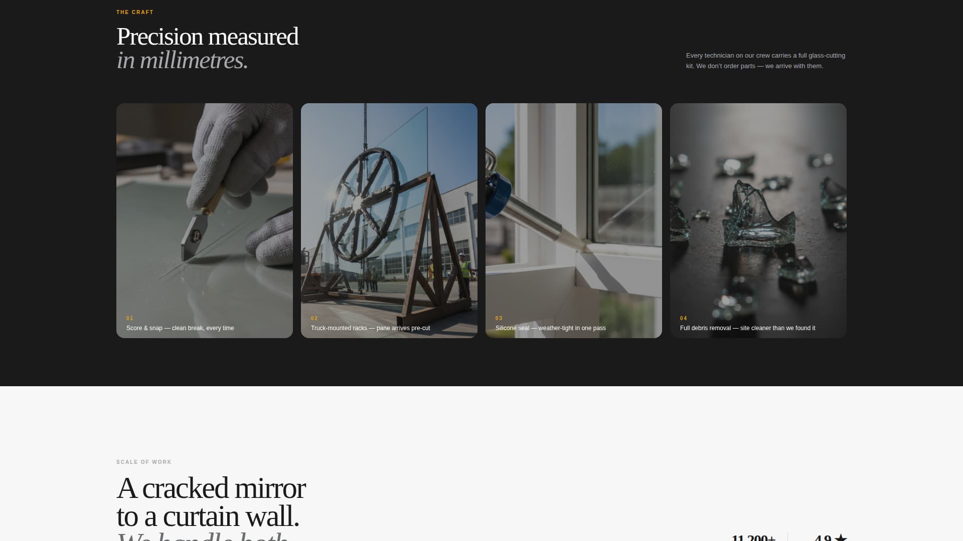 Shatter - Emergency Glassrepair Landing Page Template