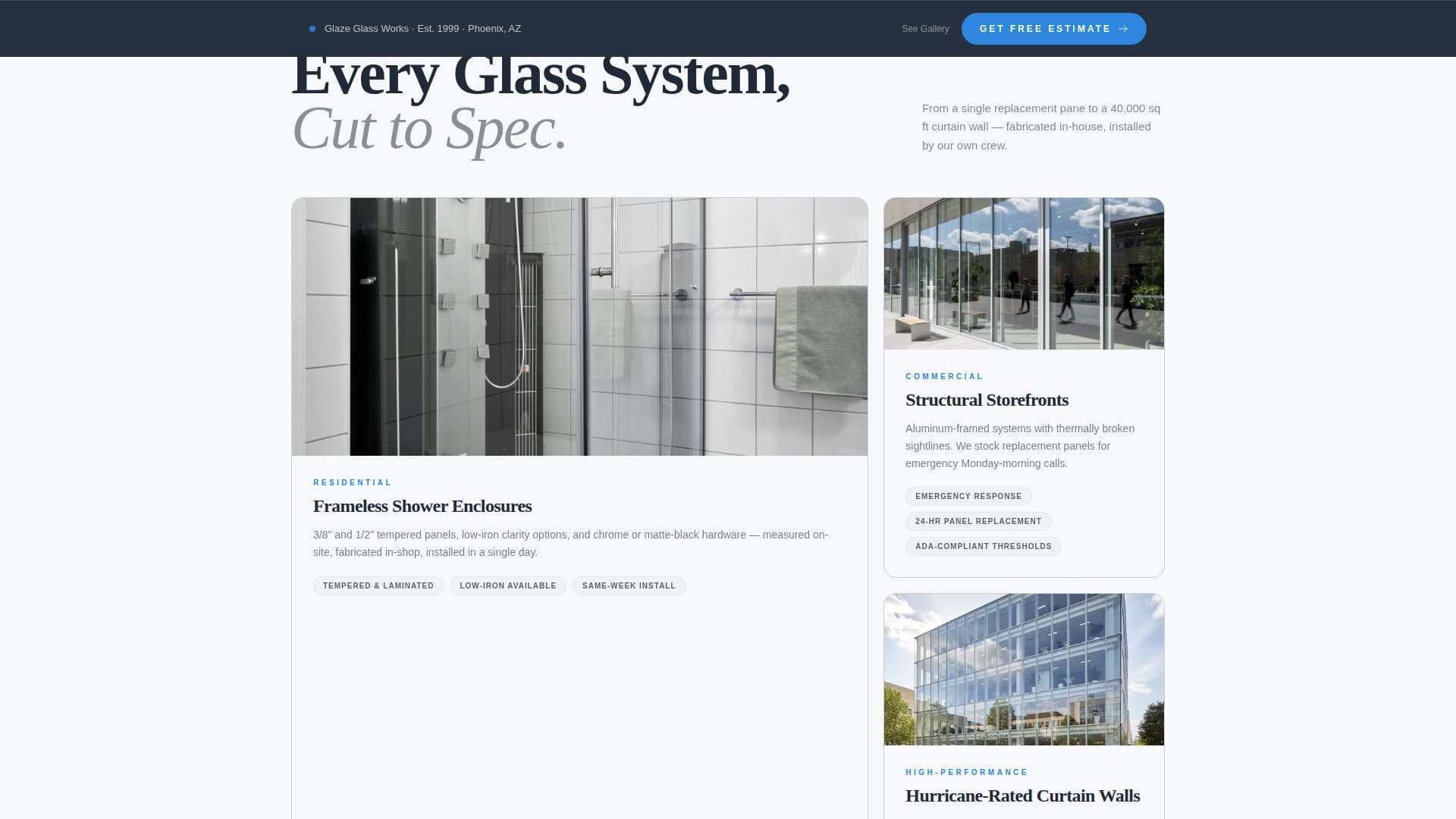 Glazier Blog Website Template