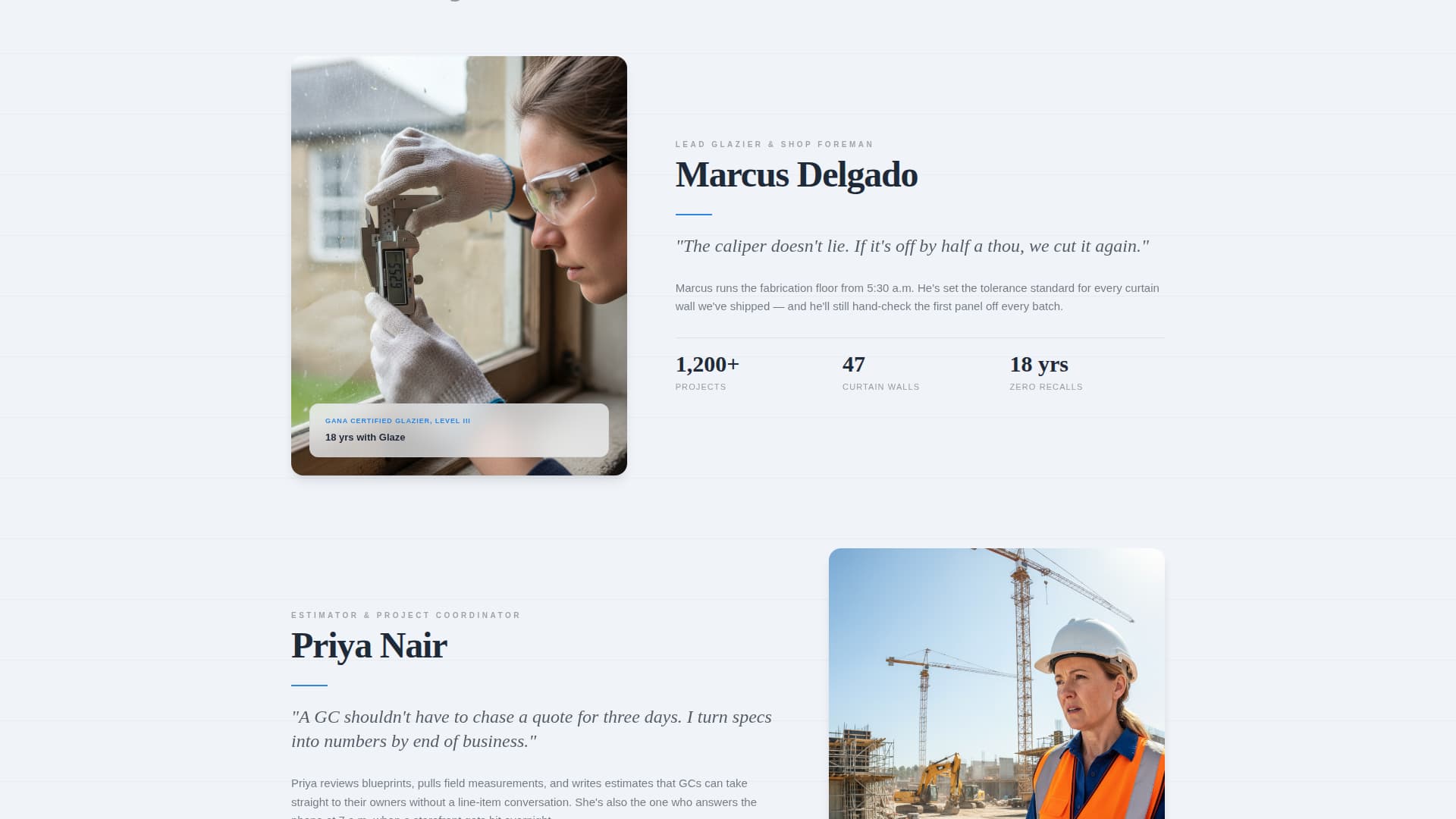 Glazier Blog Website Template