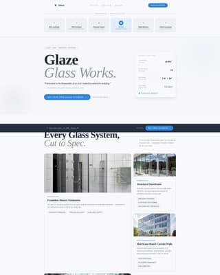 Glazier Blog Website Template