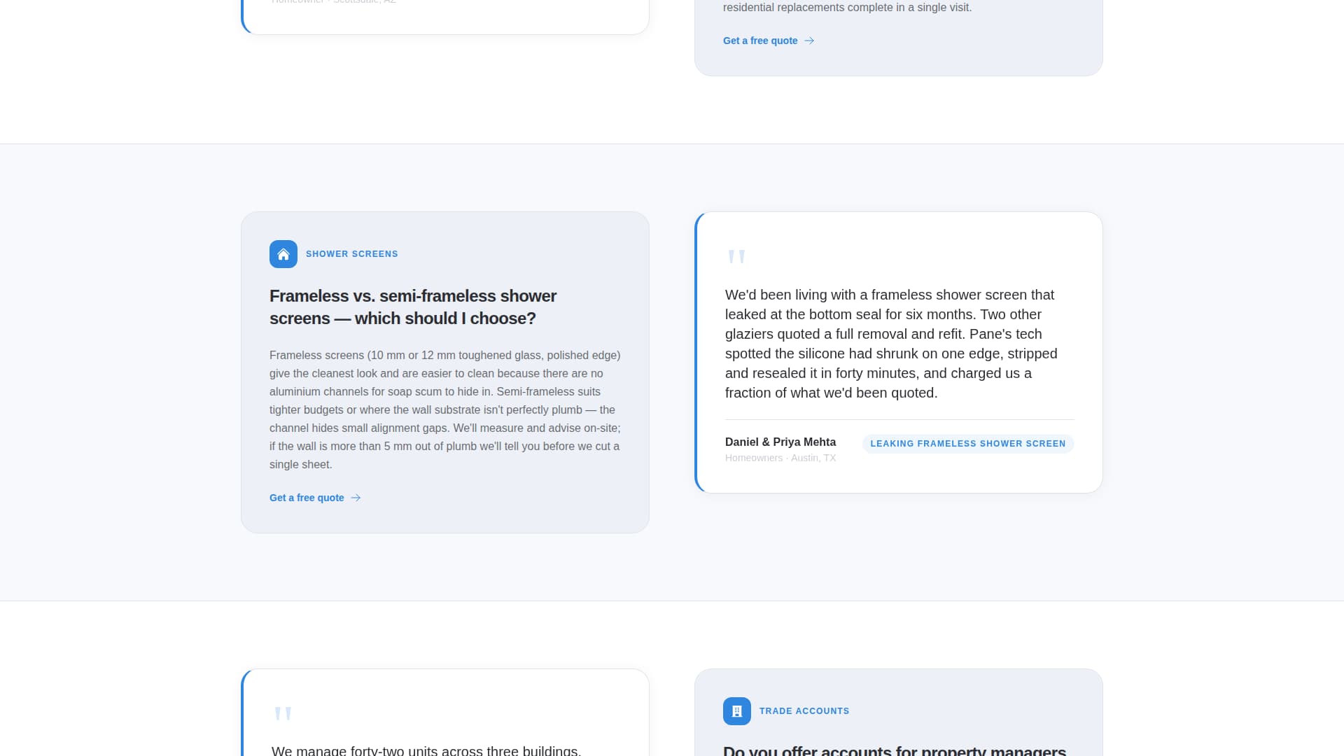Pane - Trusted Glazier Landing Page Template