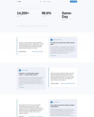 Pane - Trusted Glazier Landing Page Template