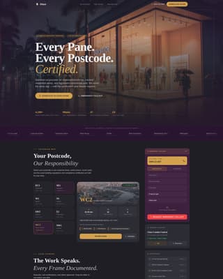 Glaze - Certified Glazier Landing Page Template