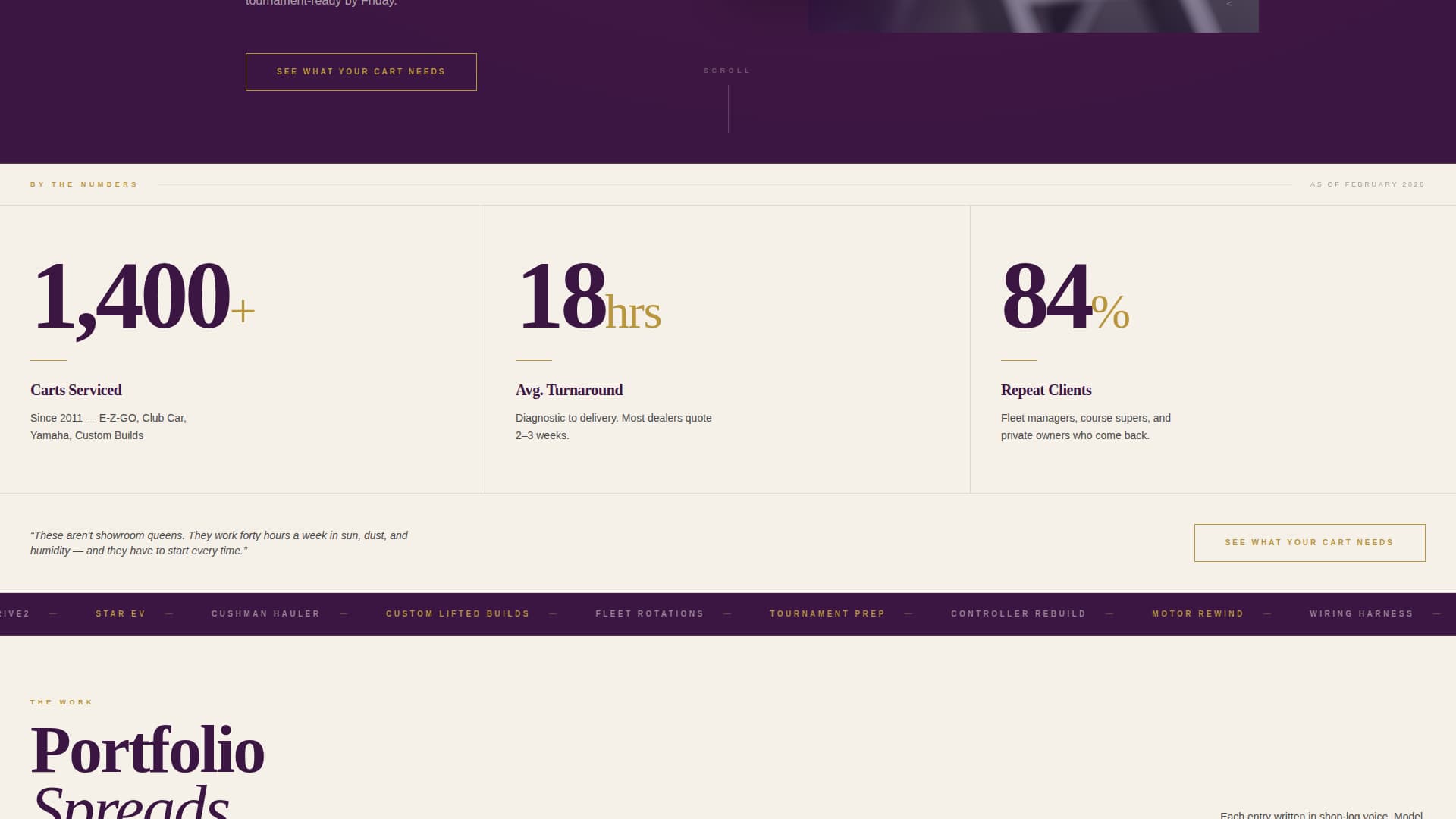 Torque - Editorial Golfcartmechanic Landing Page Template