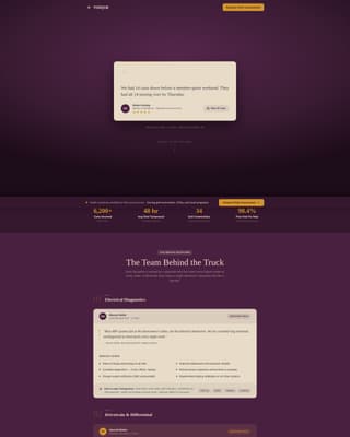 Torque - Precision Fleet Landing Page Template