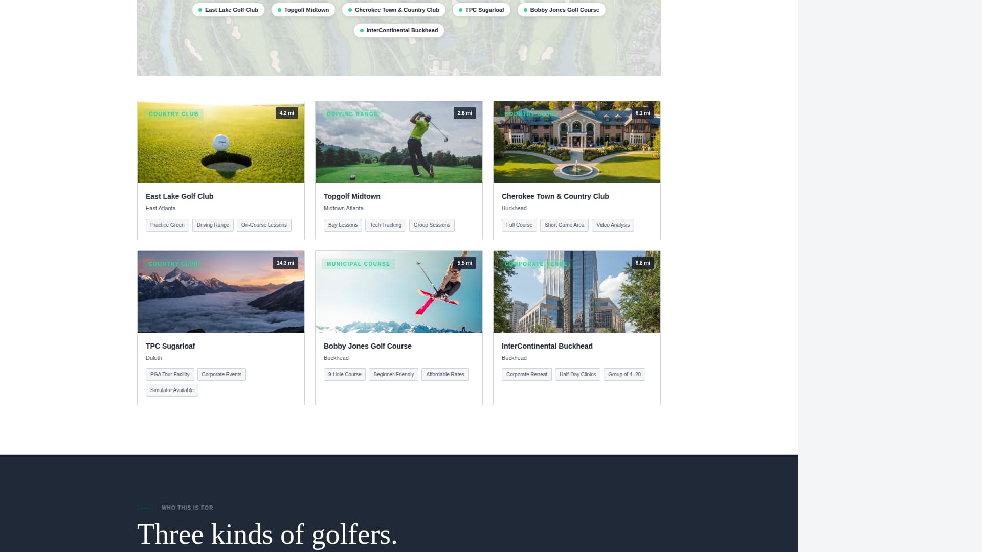 Fairway - Precision Golf Landing Page Template