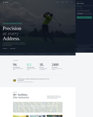 Fairway - Precision Golf Landing Page Template