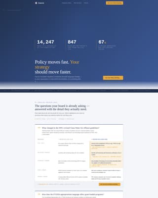 Caucus - Authoritative Policy Landing Page Template