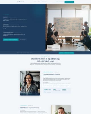 Mandate - Authoritative Governmentconsulting Landing Page Template