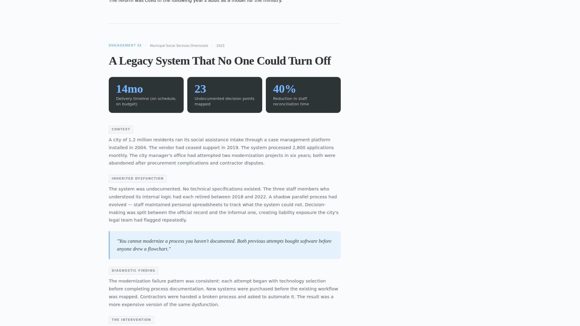 Mandate — Certified Civic Advisor Landing Page Template