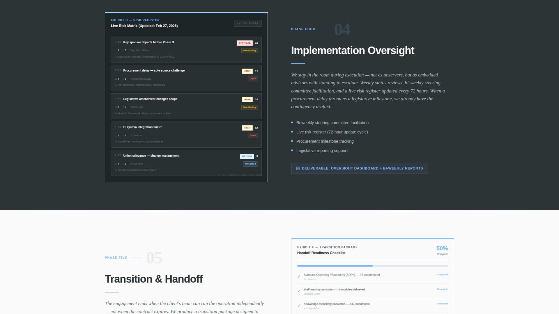 Mandate — Expert Government Affairs Landing Page Template